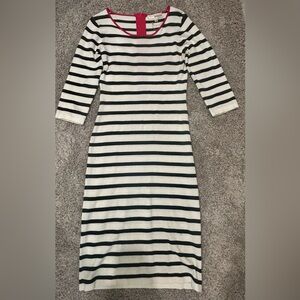 Striped Black and White Dress